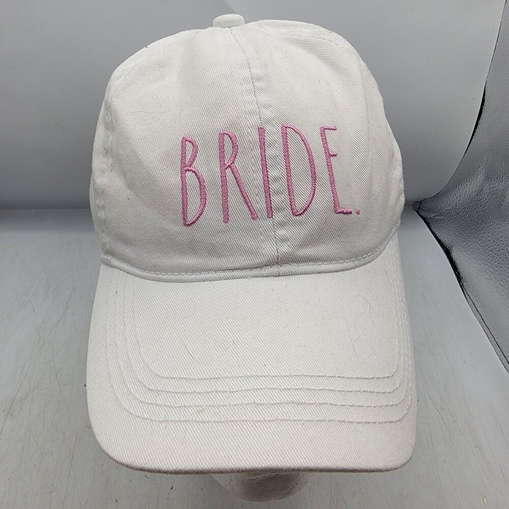 Rae Dunn Bride Embroidered White Baseball Cap Hat Casual Cute Outdoors